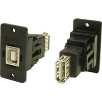 Adapter, Buchse, Einbau USB-Buchse Typ B - USB-Buchse Typ A CP30607NX Cliff Inhalt: 1 St. von Cliff