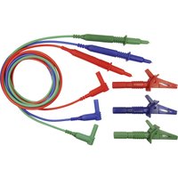 Cliff CIH29917 Sicherheits-Messleitungs-Set Stecker 4 mm Prüfspitze 1.50 m Blau, Grün, Rot 1 St. von Cliff