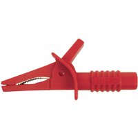 Cliff CRC/01 Sicherheits-Abgreifklemme Steckanschluss 4 mm cat ii 1000 v, cat iii 600 v ROT von ROT