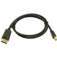 Cliff DisplayPort Anschlusskabel DisplayPort Stecker, Mini DisplayPort Stecker 1m Schwarz FCR72013 v von Cliff