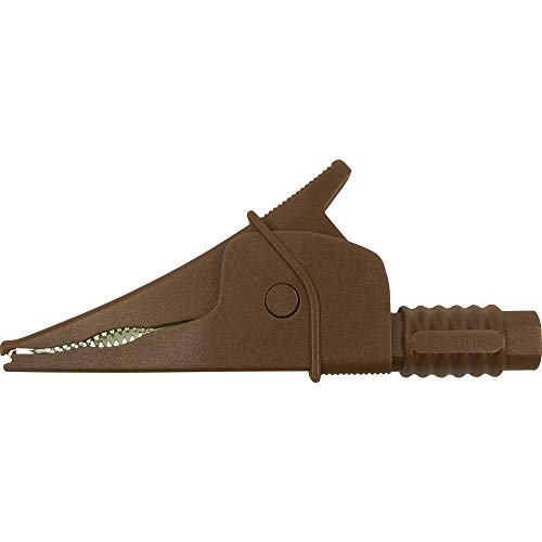 Cliff Croc Clip Sicherheits-Abgreifklemme Steckanschluss 4mm CAT III 1000V Braun von Cliff