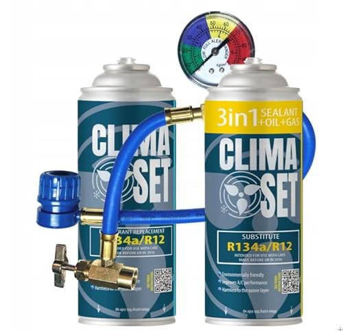 ClimaSet 3in1 R134a + Gas R134a Klimaserung mit Kabel ClimaSet 3in1 R134a + Gas R134a Klimaserung mit Kabel von Clima Set