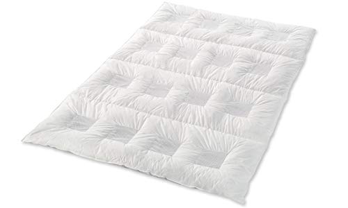 CLIMABALANCE Comfort warm Zudecke, Baumwolle, Weiß, 155 x 220 cm von CLIMABALANCE