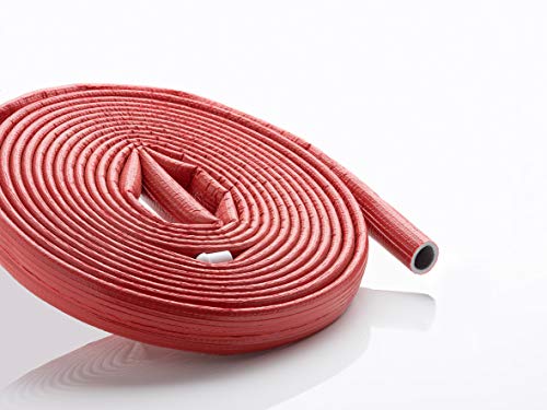 Rohrisolierung PE mit stabiler Schutzhaut rot oder blau 15-35mm | Dämmdicke 4mm Climaflex Stabil (Rohrisolierung PE stabil 4mm rot, 22mm x 4mm x 10m) von Climaflex Stabil