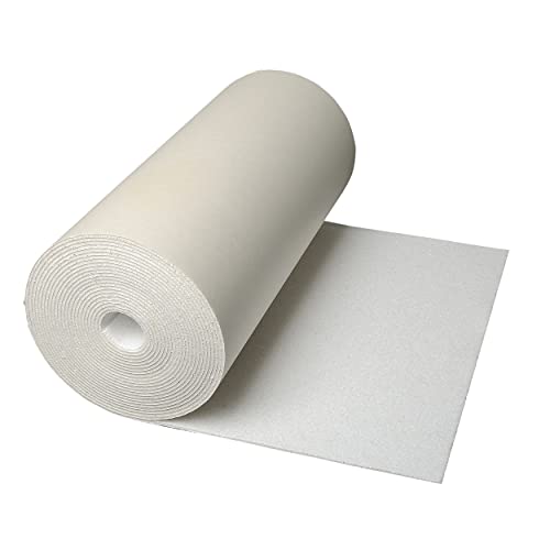 CLIMAPOR weiße Dämmtapete pappkaschiert, 7,5 x 0,5 m x ~ 4 mm, 4 Rollen (= 15 qm), EPS - Innenraum-Dämmung - Isoliertapete von Climapor