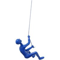 Der Kletternde Mann Hängende Wandkunst-Blau-Motivierende Wandkunst von Climbingmanwallart