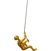Der Kletternde Mann - Wand Kunst Statue Innenraum Dekor Wandbehang Geschenk Gold von Climbingmanwallart