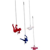 The Climbing Men-Rot-Weiß-Blau-Rosa - Kreieren Sie Ihre Eigenen Kombinationen von Climbingmanwallart