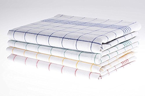 Clinotest 10er-Pack Geschirrtücher, Küchentücher/Trockentuch, 60x80 cm, 100% Baumwolle (Blau) von Clinotest