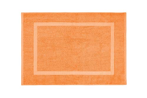 Clinotest Badevorleger Walk, 50x70 cm, einzeln oder im 2er Set, in schönen Farben, 100% Baumwolle, Öko-Tex (apricot, 2 Stück) von Clinotest