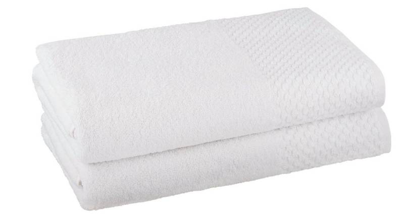 Clinotest Duschtücher Frottee 2er Set 70x140 cm - aus 100% Baumwolle, kochfest von Clinotest