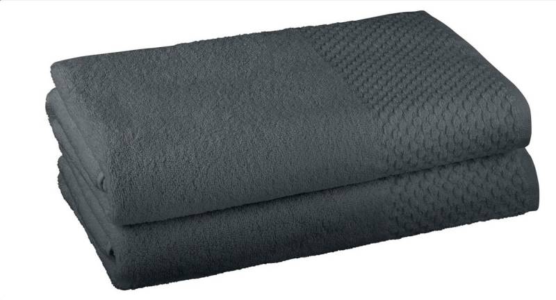 Clinotest Duschtücher Frottee 2er Set 70x140 cm - aus 100% Baumwolle, kochfest von Clinotest