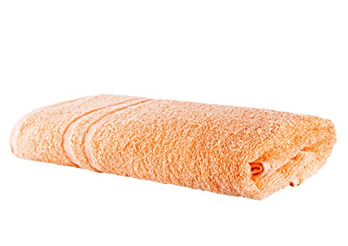 Clinotest Frottee Handtücher Baumwolle fusselfrei - 1Stk. 50x100-95 Grad waschbare, kochfeste Bad Handtücher in Apricot - extrem sanftes Hand Towel mit saugstarken & strapazierfähigen Fasern von Clinotest