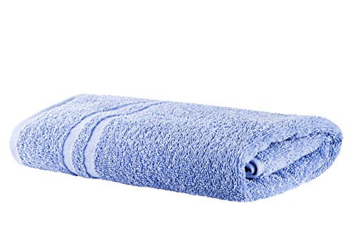 Clinotest Frottee Handtücher Baumwolle fusselfrei - 1Stk. 50x100-95 Grad waschbare, kochfeste Bad Handtücher in Blau - extrem sanftes Hand Towel mit saugstarken & strapazierfähigen Fasern von Clinotest