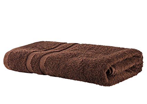 Clinotest Frottee Handtücher Baumwolle fusselfrei - 2Stk. 50x100-95 Grad waschbare, kochfeste Bad Handtücher in Braun - extrem sanftes Hand Towel mit saugstarken & strapazierfähigen Fasern von Clinotest