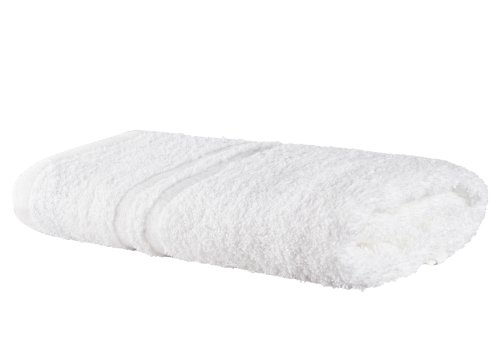 Clinotest Frottee Handtücher Baumwolle fusselfrei - 2Stk. 50x100-95 Grad waschbare, kochfeste Bad Handtücher in Weiß - extrem sanftes Hand Towel mit saugstarken & strapazierfähigen Fasern von Clinotest