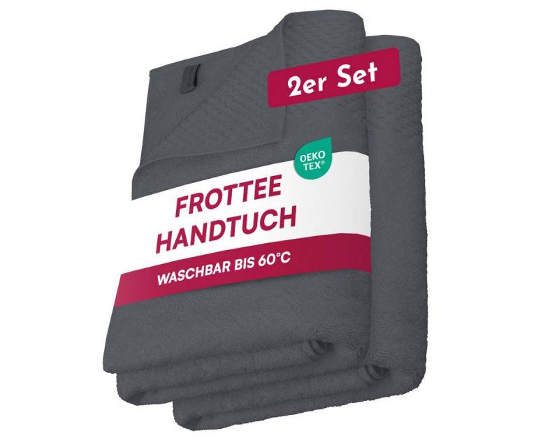 Clinotest Handtuch Set 2er - 50x100 cm aus 100% Baumwolle, in Hotelqualität von Clinotest