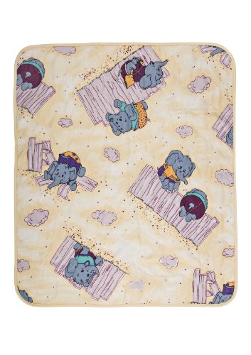 Clinotest Inkontinenzunterlage für Babys und Kinder – Oeko-TEX zertifizierter Bettschutz, wasserdichter Nässeschutz mit süßem Elefantenmotiv, saugfähiger Matratzenschoner, 50x60 cm, PU-beschichtet von Clinotest