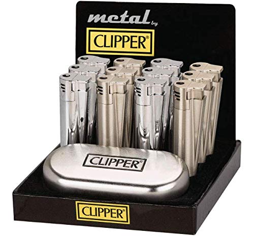 Sale! Clipper Jet Flamme Metall Silber Glänzend Sturm Feuerzeug Edel in Geschenkbox von Clipper / NewtonCat & CouchTomato