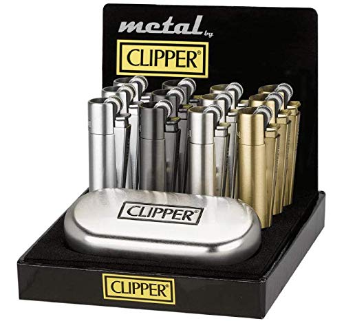 Sale! Clipper Micro Metall Gold Mattt Feuerzeug Edel in Geschenkbox von Clipper / NewtonCat & CouchTomato