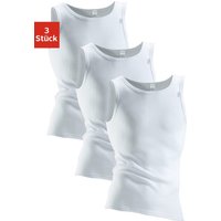 Clipper Exclusive Unterhemd, (3 St.), mit Komfortschnitt, hinten etwas länger - in Doppelripp, Tanktop von Clipper Exclusive