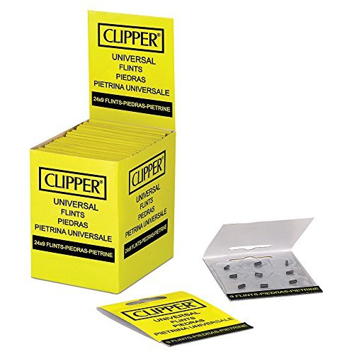 9x Clipper universal Lighter Flints by Clipper von Clipper