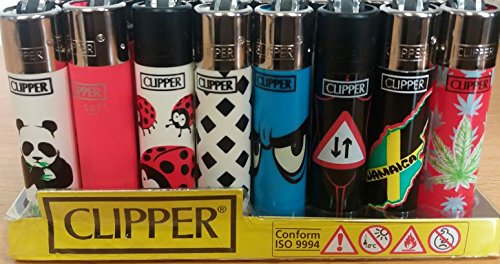 CLIPPER® Wundertüten Überraschungsmix Collector Mix Clipper Feuerzeuge plus gratis Zugaben (48 Clipper + gratis Feuersteine (1 Display) von Clipper