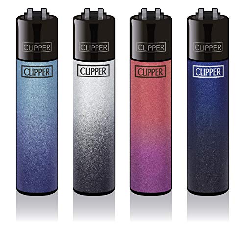 Clipper® Feuerzeuge - Metallic Gradient - 4er Set von Clipper