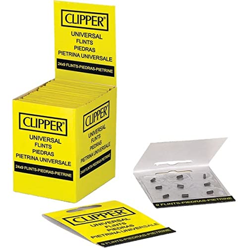 Clipper Universal Flints Steine 24 x 9 Per Pack by Clipper Schwarz von Clipper