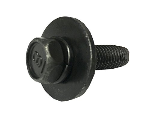 Clipsandfasteners Inc 15 M8-1,25 x 30 mm Sechskantkopf-Sems-Spritzschutzschrauben, kompatibel mit Toyota 90119-08763 von Clipsandfasteners