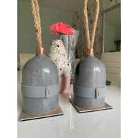 Beton Türstopper | Massiver House Warming Geschenk Grauer Weißer von CliveCrafts