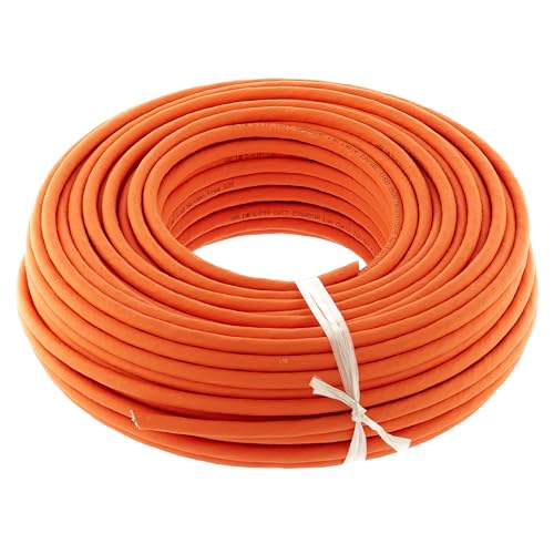 Clixde CAT 7 Verlegekabel Duplex 50m - Hochwertiges, halogenfreies Netzwerkkabel für schnelle Datenübertragung in Gigabit-Netzwerken von Clixde