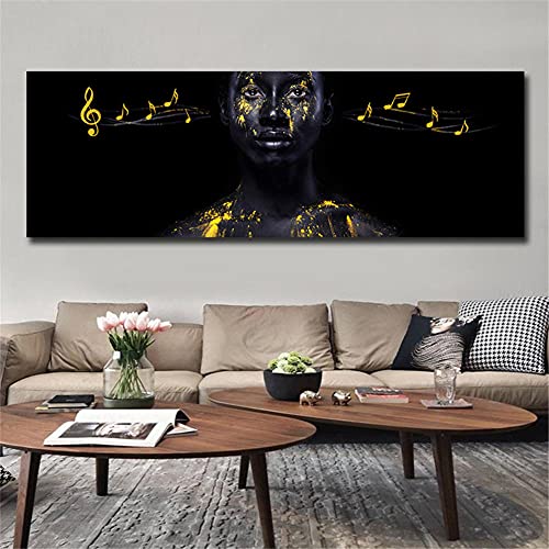 DIY 5D Diamond Painting kits Square Vollbohrer Afrika Schwarze Frau Diamant Painting Bilder set Strass Stickerei Kreuzstich Mosaik Gemälde Kunsthandwerk Canvas Wall Arts Decor(60x120cm,24x48in) von Clldy