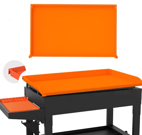 CLOAKMAN Vollrandige 71,1 cm Blackstone Silikon-Grillabdeckung, lebensmittelechte Silikon-Grillabdeckung, schützt Ihre Grillplatte das ganze Jahr über vor Schmutz und Rost von Cloakman