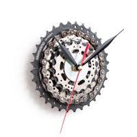 Fahrraduhr, Steampunk-Fahrradzahnraduhr, Fahrradzahnrad, Wanduhr, Recycelte Fahrradteile, Radfahrer-Wanduhr Fahrraduhr, Steampunk-Fahrradzahnraduhr, Fahrradzahnrad, Wanduhr, Recycelte Fahrradteile, Radfahrer-Wanduhr von ClockLight