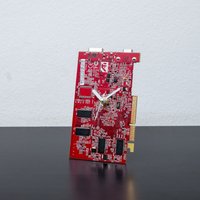 Red Circuit Board Uhr, It Desk Clock, Pc Gamer Geschenk, Freund Freundin Mann Oder Frau Engineer Uhr von ClockLight