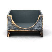 Rustikaler Serviettenhalter Aus Holz Distressed Cottage Style Decor von ClockWoodStudio