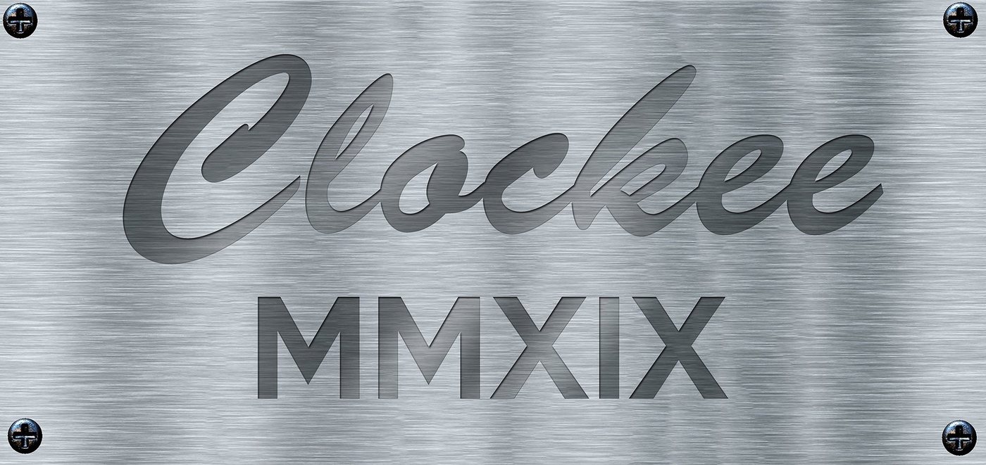 Clockee Tischuhr Designer Tischuhr Bagger aus Metall von Clockee