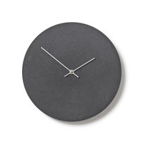 Beton Wanduhr 11, 4"/29 cm - Clockies Cl300205 Kleine Runde Uhr, Schiefergraue Uhr Mit Silbernen Zeigern von ClockiesStore