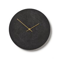 Beton Wanduhr 11, 4"/29 cm - Clockies Cl300306 Kleine Runde Uhr, Anthrazit Uhr Mit Goldenen Zeigern von ClockiesStore