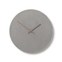 Beton Wanduhr 11, 4"/29 cm - Uhrwerk Cl300107 Kleine Runde Uhr, Graue Uhr Mit Bronzefarbenen Zeigern von ClockiesStore