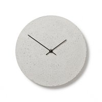 Beton Wanduhr 11, 4"/29 cm - Uhrwerk Cl300412 Kleine Runde Uhr, Weiße Uhr Mit Schwarzen Händen von ClockiesStore
