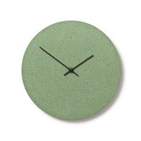 Beton Wanduhr 11, 4"/29 cm - Uhrwerk Cl300712 Kleine Runde Uhr, Grüne Uhr Mit Schwarzen Händen von ClockiesStore