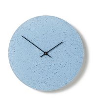 Beton Wanduhr 11, 4"/29 cm - Uhrwerk Cl301012 Kleine Runde Uhr, Blaue Uhr Mit Schwarzen Händen von ClockiesStore