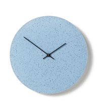Beton Wanduhr 11, 4"/29 cm - Uhrwerk Cl301012 Kleine Runde Uhr, Blaue Uhr Mit Schwarzen Händen von ClockiesStore