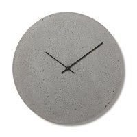 Beton Wanduhr 49 cm - Clockies Cl500112 Große Runde Uhr, Graue Uhr Mit Schwarzen Zeigern von ClockiesStore