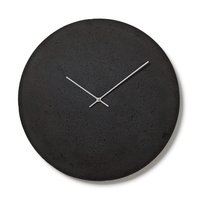 Beton Wanduhr 19, 3"/49 cm - Uhrwerk Cl500305 Große Runde Uhr, Anthrazit Uhr Mit Silbernen Zeigern von ClockiesStore