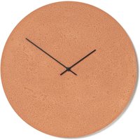 Beton Wanduhr 19, 3"/49 cm - Uhrwerk Cl500912 Große Runde Uhr, Orange Uhr Mit Schwarzen Händen von ClockiesStore