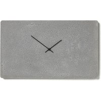 Beton Wanduhr 49x29 cm - Clockies Rlh500112 Große Rechteckige Uhr, Graue Uhr Mit Schwarzen Zeigern von ClockiesStore