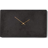 Beton Wanduhr 49x29 cm - Clockies Rlh500306 Große Rechteckige Uhr, Anthrazit Uhr Mit Goldenen Zeigern von ClockiesStore
